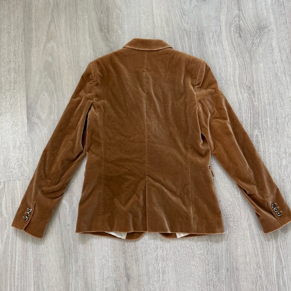Mossimo Dutti Velvet Blazer Camel Tan Size 8 - Picture 3 of 11